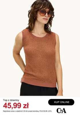 Top z dzianiny C&A promocja w C&A