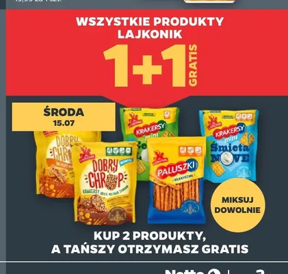 Produkty Lajkonik promocja w Netto