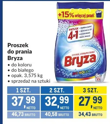Proszek do prania Bryza do koloru promocja w Makro
