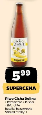 Piwo Cicha Dolina Pszeniczne promocja w Netto