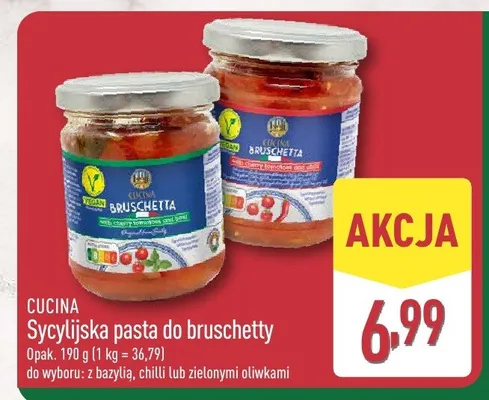 Pasta sycylijska do bruschetty promocja w Aldi