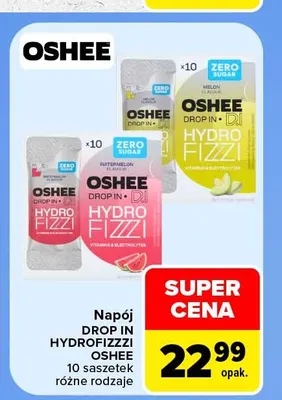 Napój Drop In Hydrofizzi Oshee promocja w Carrefour