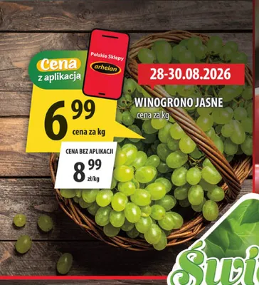 Winogrono jasne promocja w Arhelan