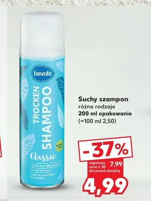 Suchy szampon Bevola Trocken Shampoo Classic promocja w Kaufland