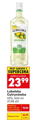 Wódka cytrynówka promocja w Biedronka