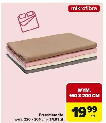 Prześcieradło Carrefour promocja w Carrefour