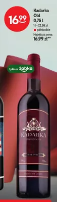 Wino Kadarka Old półsłodkie promocja w Żabka
