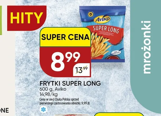 Frytki Super Long Aviko promocja w Chata Polska
