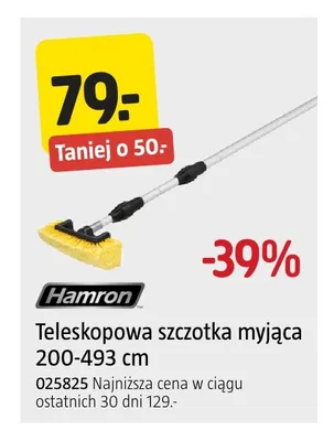Teleskopowa szczotka myjąca Hamron promocja w Jula