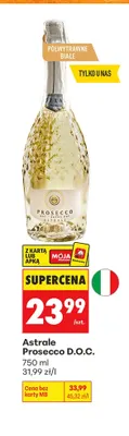 Wino musujące Astrale Prosecco D.O.C. promocja w Biedronka