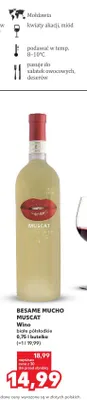 Wino białe półsłodkie Besame Mucho Muscat promocja w Kaufland