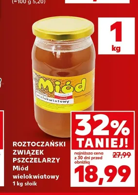 Miód wielokwiatowy Roztoczański Związek Pszczelarzy promocja w Kaufland