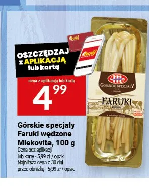 Górskie specjały Faruki wędzone Mlekovita promocja w Twój Market