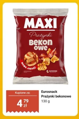 Prażynki bekonowe Eurosnack promocja w Dino