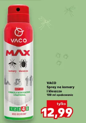 Spray na komary i kleszcze VACO MAX promocja w Kaufland