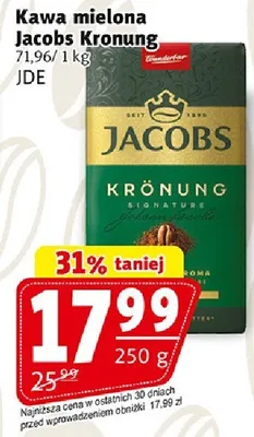 Kawa mielona Jacobs Kronung promocja w Prim Market