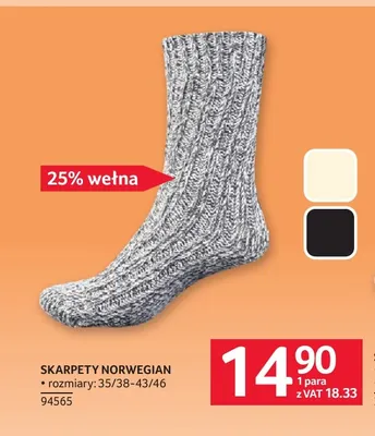Skarpety Norwegian promocja w Selgros