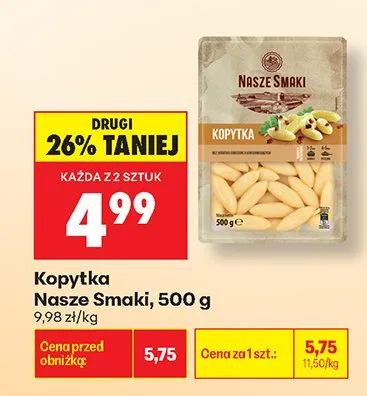 Kopytka Nasze Smaki promocja w Biedronka