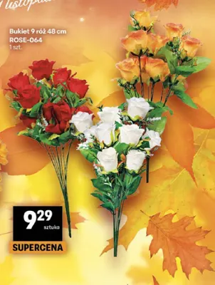 Bukiet 9 róż 48 cm ROSE-064 promocja w Delikatesy Centrum