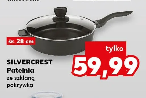 Patelnia ze szklaną pokrywką Silvercrest promocja w Kaufland