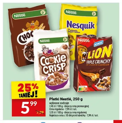 Płatki Nestlé promocja w Twój Market