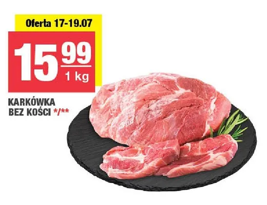 Karkówka bez kości promocja w SPAR