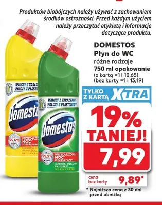 Płyn do WC Domestos promocja w Kaufland