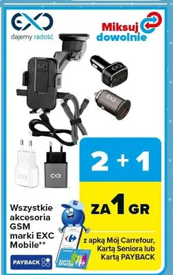 Wszystkie akcesoria GSM marki Exc Mobile promocja w Carrefour