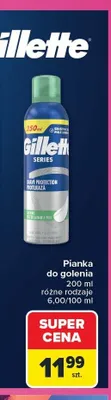 Pianka do golenia Gillette Series promocja w Carrefour