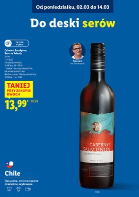 Wino czerwone Cabernet Sauvignon, Reserva Privada promocja w Lidl