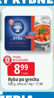 Ryba po grecku Ronde des Mers promocja w Leclerc