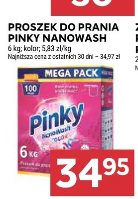 Proszek do prania do kolorów Pinky NanoWash promocja w Stokrotka