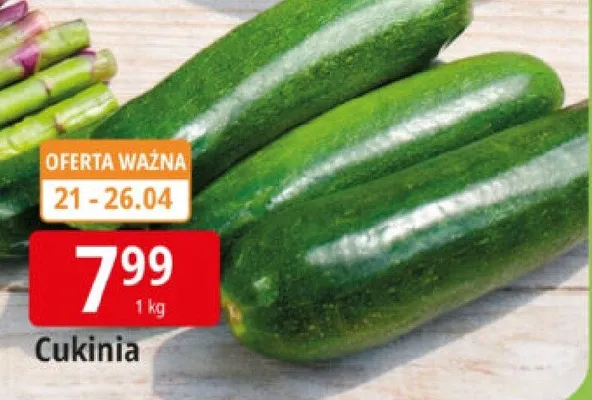 Cukinia promocja w Leclerc