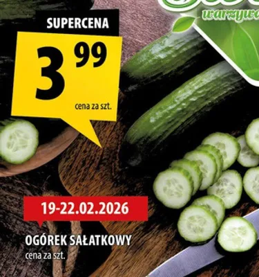 Ogórek sałatkowy promocja w Arhelan
