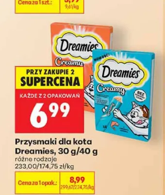 Przysmaki dla kota Dreamies promocja w Biedronka