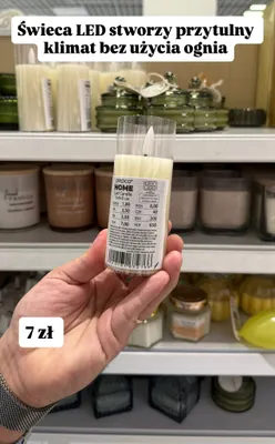 Świeca LED promocja w Pepco