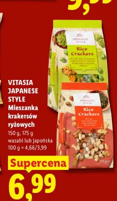 Mieszanka krakersów ryżowych japońska Vitasia Japanese Style promocja w Lidl