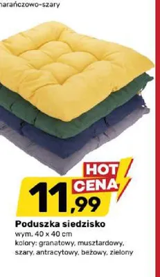 Poduszka siedzisko promocja w Bricomarche