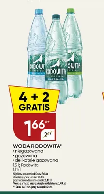 Woda gazowana Rodowita promocja w Chata Polska