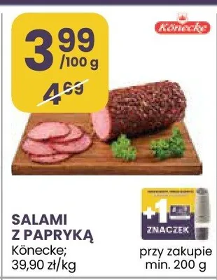 Salami z papryką Könecke promocja w Stokrotka