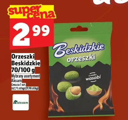 Orzeszki Beskidzkie 70/100g promocja w TOPAZ
