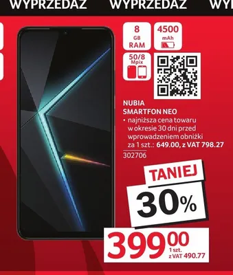 Smartfon NUBIA Neo promocja w Selgros