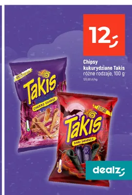 Chipsy kukurydziane Takis Churro Charge promocja w Dealz