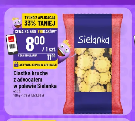 Ciastka kruche z advocatem w polewie Sielanka promocja w POLOmarket