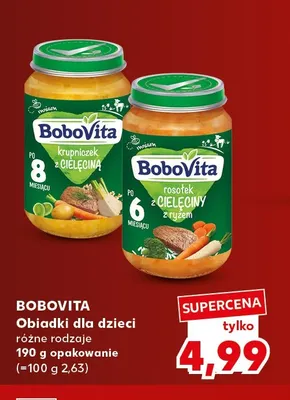 Obiadki dla dzieci BoboVita krupniczek z cielęciną promocja w Kaufland