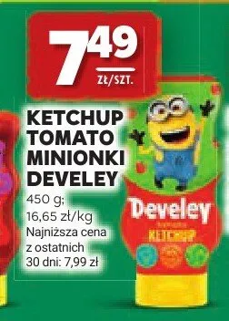 Ketchup Tomato Minionki Develey promocja w Stokrotka