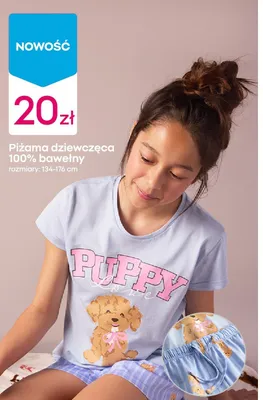 Piżama dziewczęca promocja w Pepco