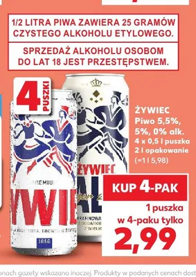 Piwo bezalkoholowe Żywiec promocja w Kaufland