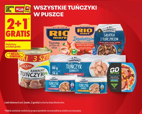 Sałatka z tuńczykiem Go Active Proteinowa Meksykańska promocja w Biedronka