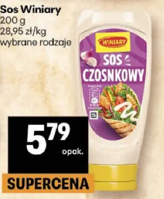 Sos czosnkowy Winiary promocja w Delikatesy Centrum